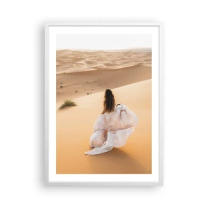 Affiche dans un cadre blanc - Poster - Evasion vers la liberté - 50x70 cm