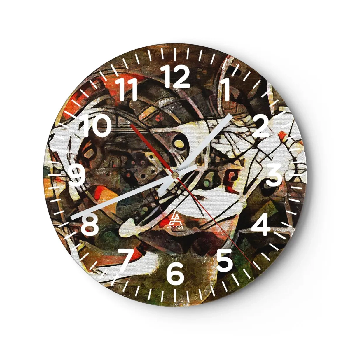 Horloge murale - Pendule murale - Vous entendez le mouvement ? - 30x30 cm