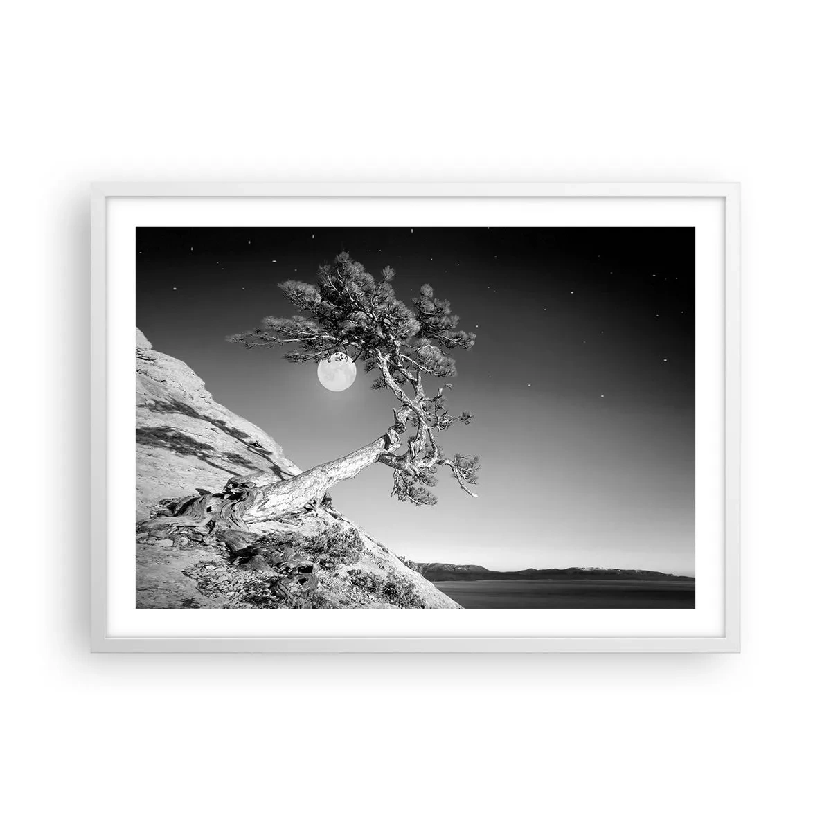 Affiche dans un cadre blanc - Poster - Un combattant vainqueur - 70x50 cm