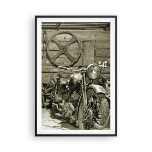 Affiche dans un cadre noir - Poster - Dans le hangar de l'oncle Władek - 61x91 cm