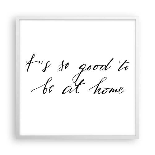 Affiche dans un cadre blanc - Poster - Toute la vérite - 60x60 cm