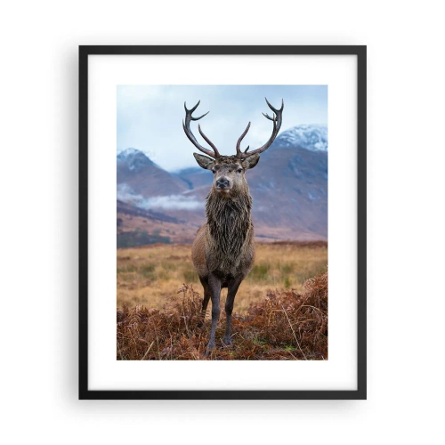 Affiche dans un cadre noir - Poster - Sur son propre terrain - 40x50 cm