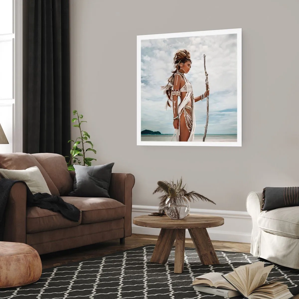 Affiche - Poster - Reine des tropiques - 40x40 cm