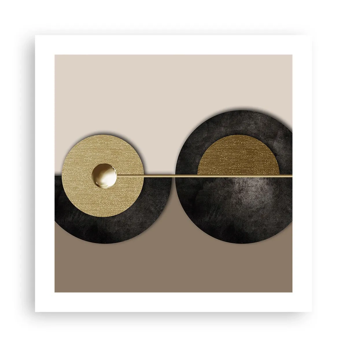 Affiche - Poster - Variations autour du cercle - 50x50 cm