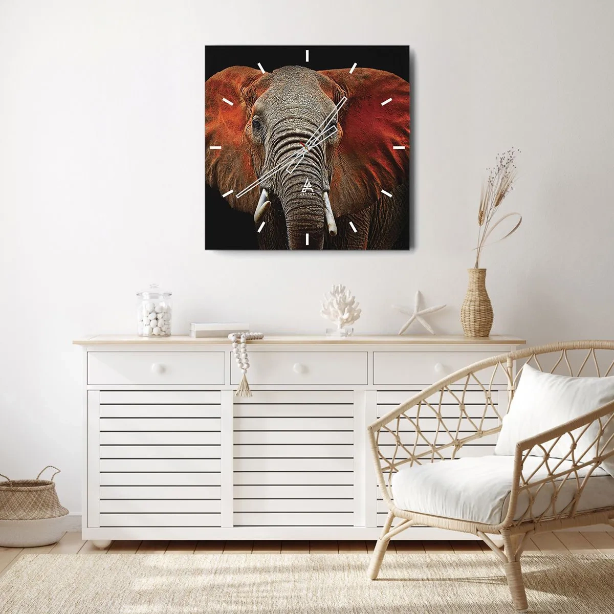 Horloge murale - Pendule murale - Je suis sauvage, et toi? - 40x40 cm