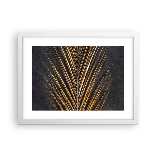 Affiche dans un cadre blanc - Poster - L'or des tropiques - 40x30 cm