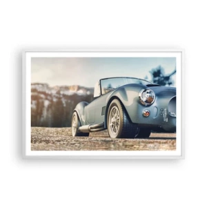 Affiche dans un cadre blanc - Poster - Ce qui compte c'est le style - 91x61 cm