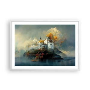 Affiche dans un cadre blanc - Poster - Le début d'une histoire romantique - 70x50 cm