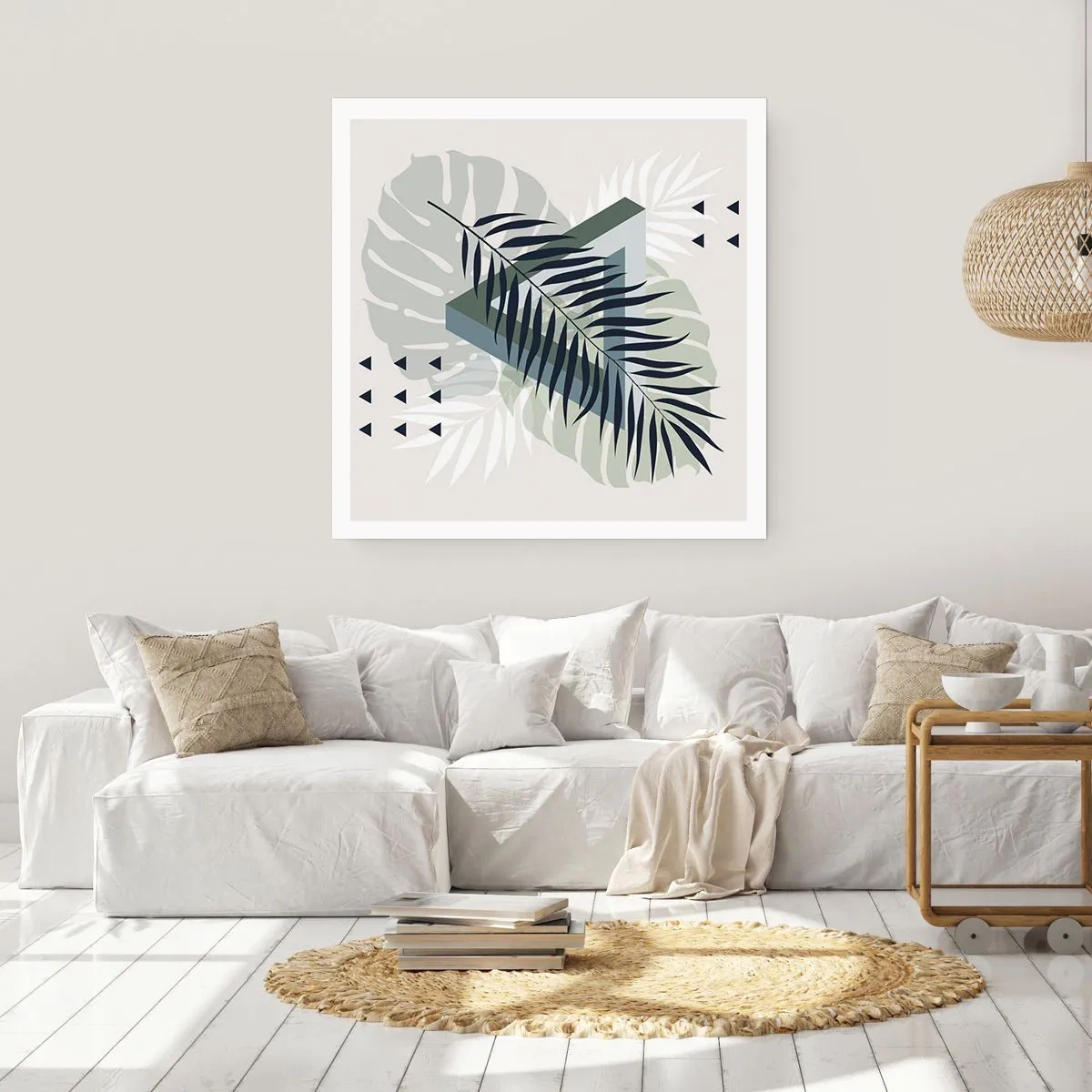 Affiche - Poster - Nature et géométrie - deux odres? - 60x60 cm