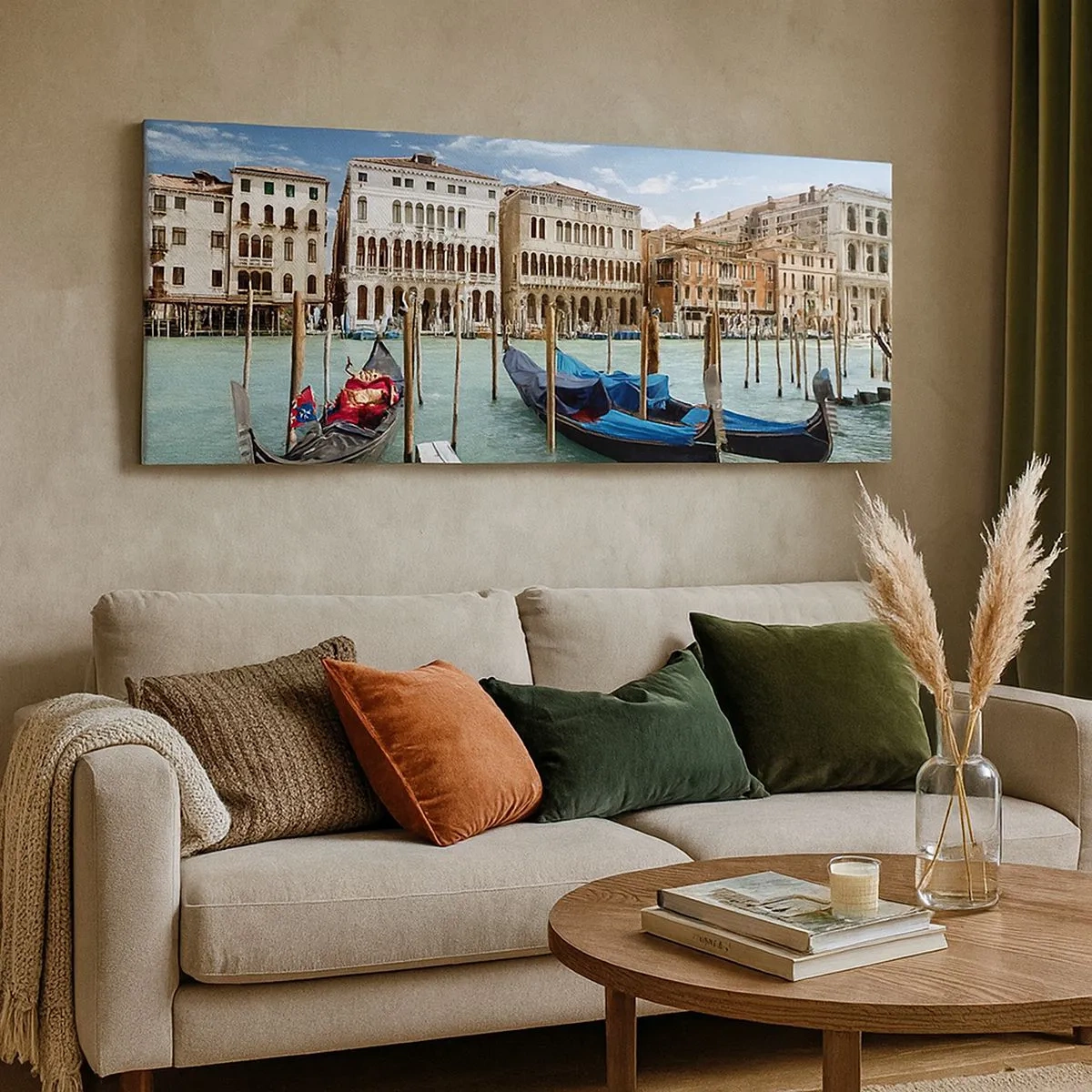 Impression sur toile - Image sur toile - Palace bleu ciel - 100x40 cm