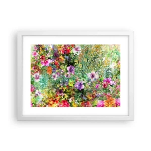 Affiche dans un cadre blanc - Poster - En fleurs pour la perdition - 40x30 cm