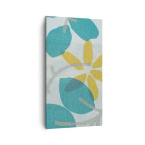 Impression sur toile - Image sur toile - Wśród lazurowych liści - 45x80 cm