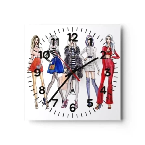 Horloge murale - Pendule murale - Every week Fashion Week - 30x30 cm