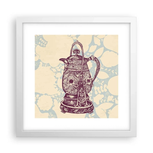 Affiche dans un cadre blanc - Poster - La beauté du quotidien - 30x30 cm