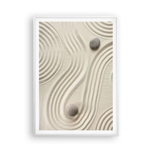 Affiche dans un cadre blanc - Poster - Touche de chaleur - 70x100 cm