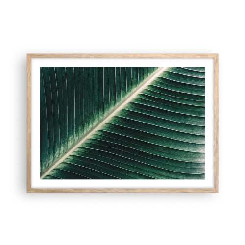 Affiche dans un chêne clair - Poster - Le rythme de la nature - 70x50 cm