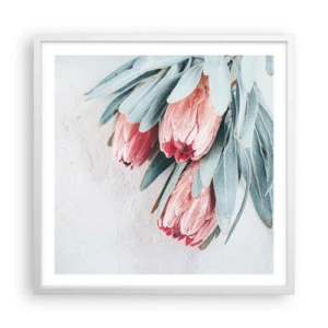 Affiche dans un cadre blanc - Poster - Honte de leur propre beauté - 60x60 cm