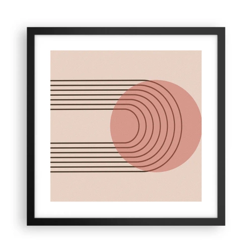 Affiche dans un cadre noir - Poster - Attraction irrésistible - 40x40 cm