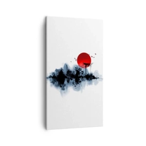 Impression sur toile - Image sur toile - Vue japonnaise - 45x80 cm