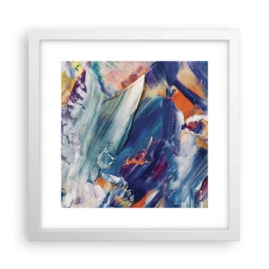 Affiche dans un cadre blanc - Poster - Confusion des couleurs - 30x30 cm