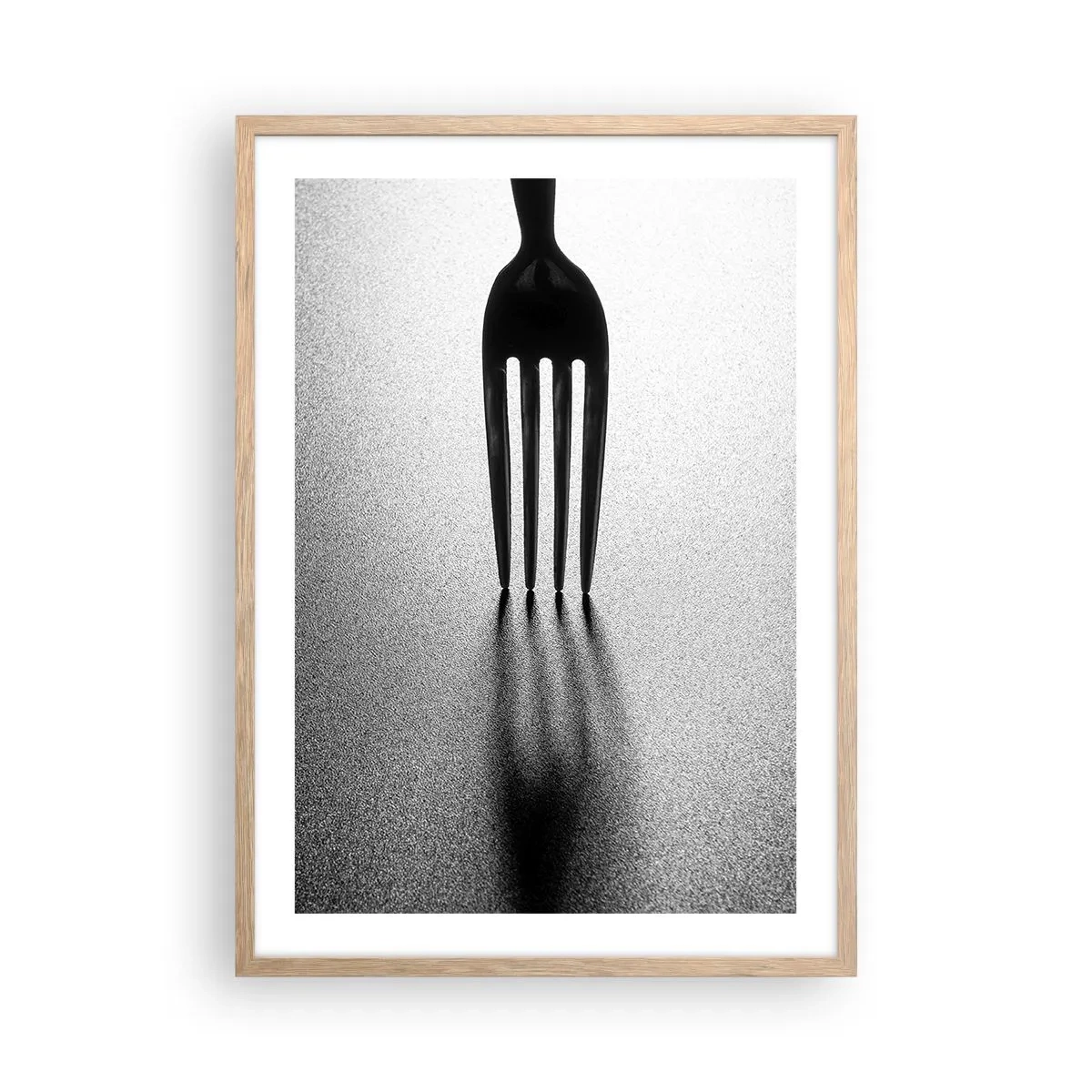 Affiche dans un chêne clair - Poster - Lumière et ombre - 50x70 cm