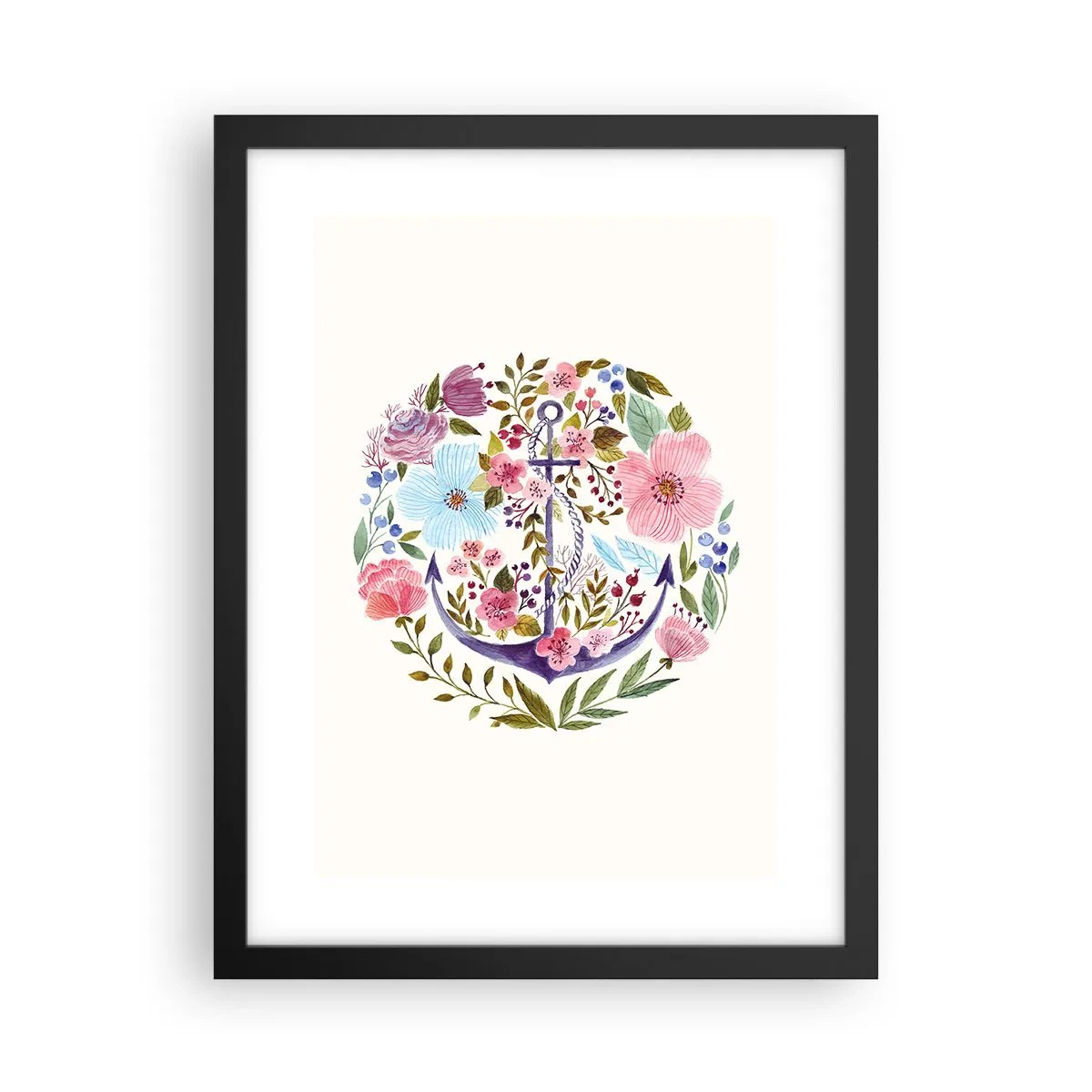 Affiche dans un cadre noir - Poster - Le beau rêve du marin - 30x40 cm