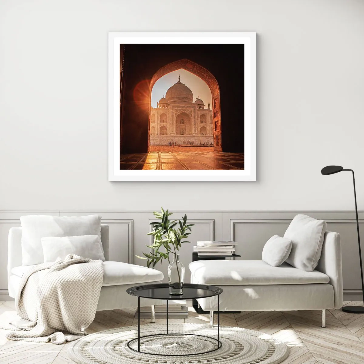 Affiche dans un cadre blanc - Poster - Un monument à l'amour surnaturel - 60x60 cm