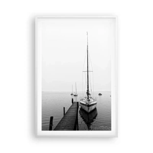 Affiche dans un cadre blanc - Poster - Prêt pour la route - 61x91 cm