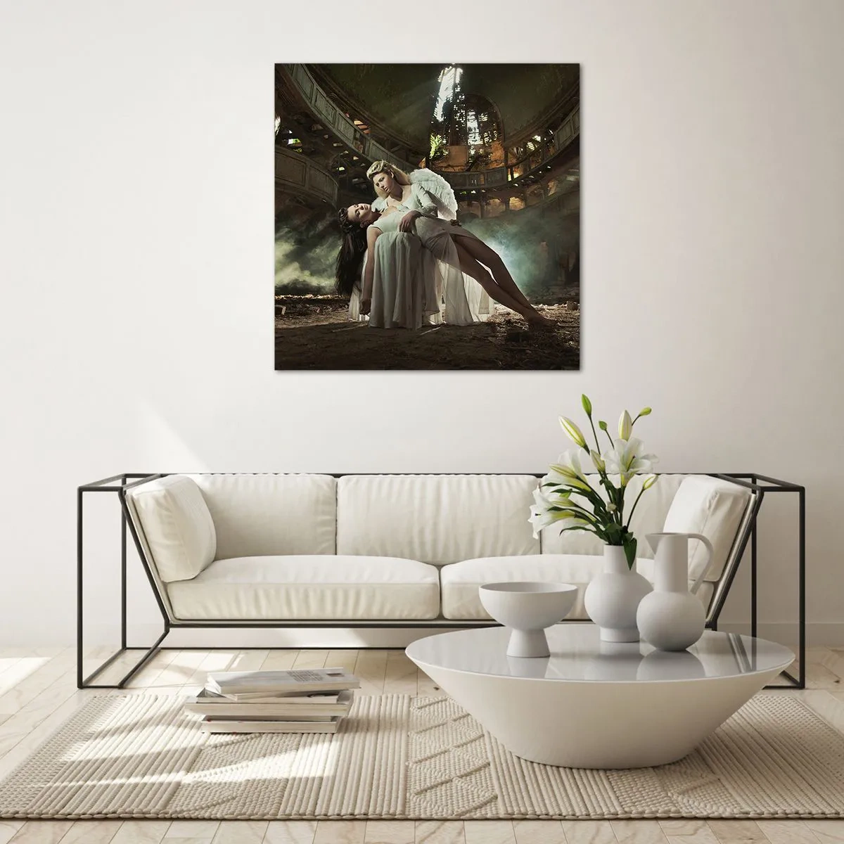 Impression sur verre - Image sur verre - L'esprit du théâtre ancien - 70x70 cm