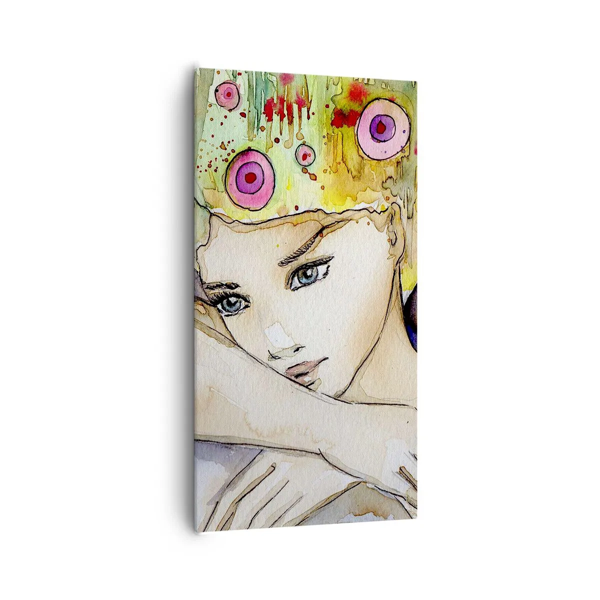 Impression sur toile - Image sur toile - La princesse papillon - 65x120 cm