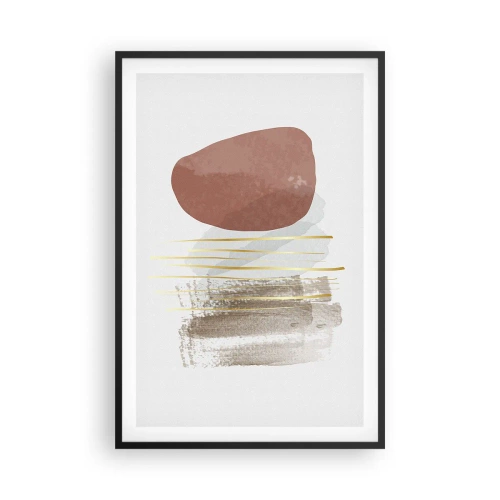 Affiche dans un cadre noir - Poster - Colonnade abstraite - 61x91 cm