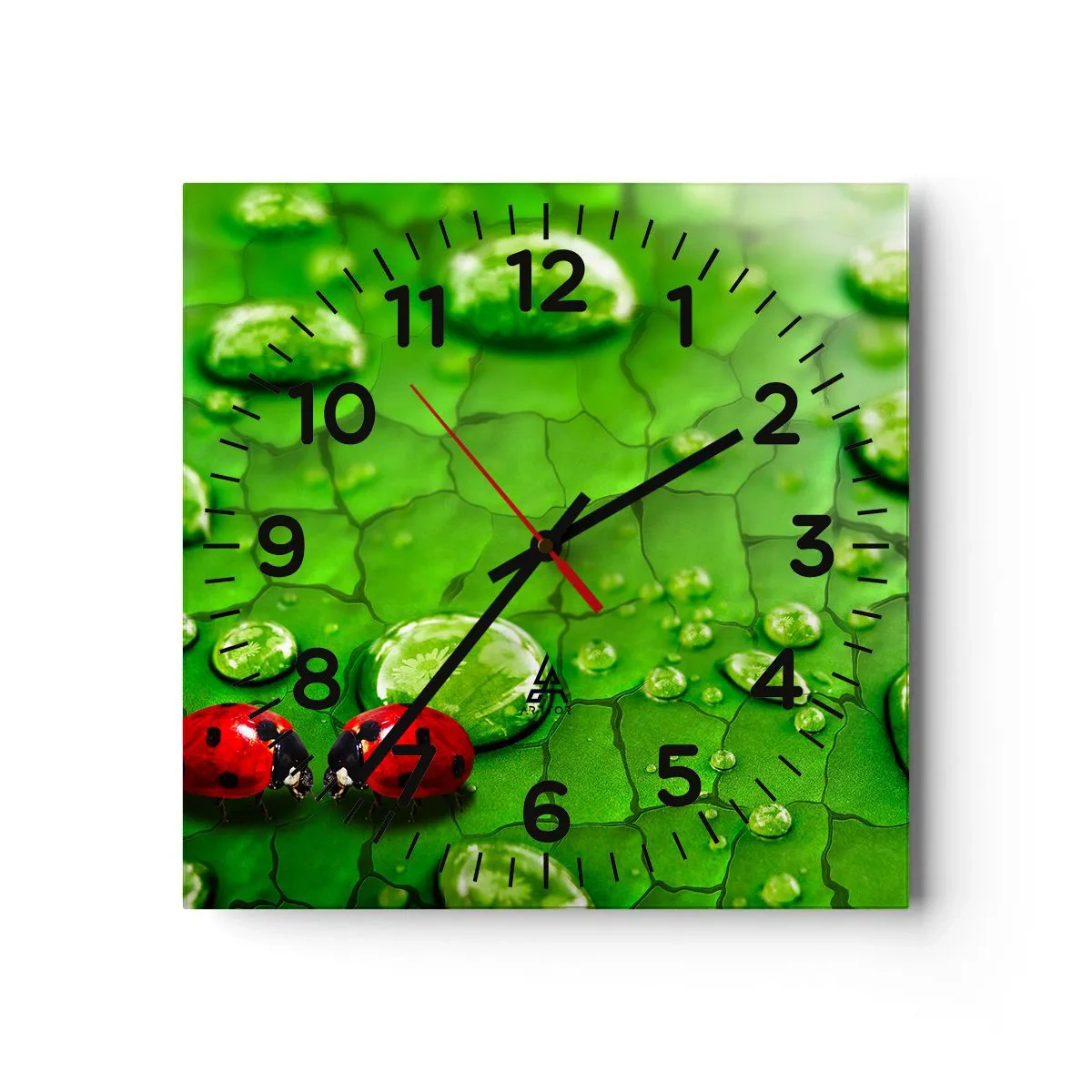 Horloge murale - Pendule murale - Rendez-vous au vert - 30x30 cm