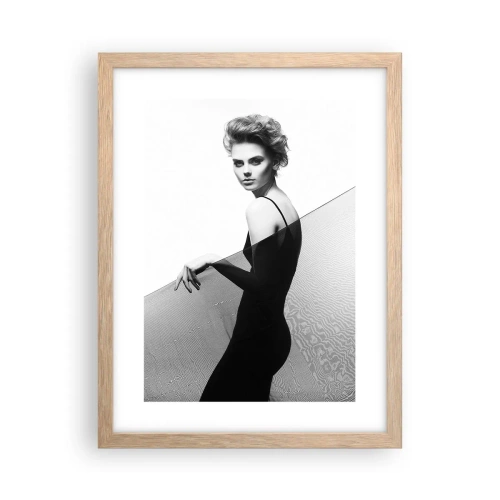 Affiche dans un chêne clair - Poster - Regard magnétique - 30x40 cm