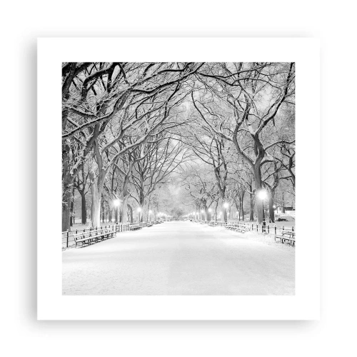Affiche - Poster - Les quatres saisons – l’hiver - 40x40 cm