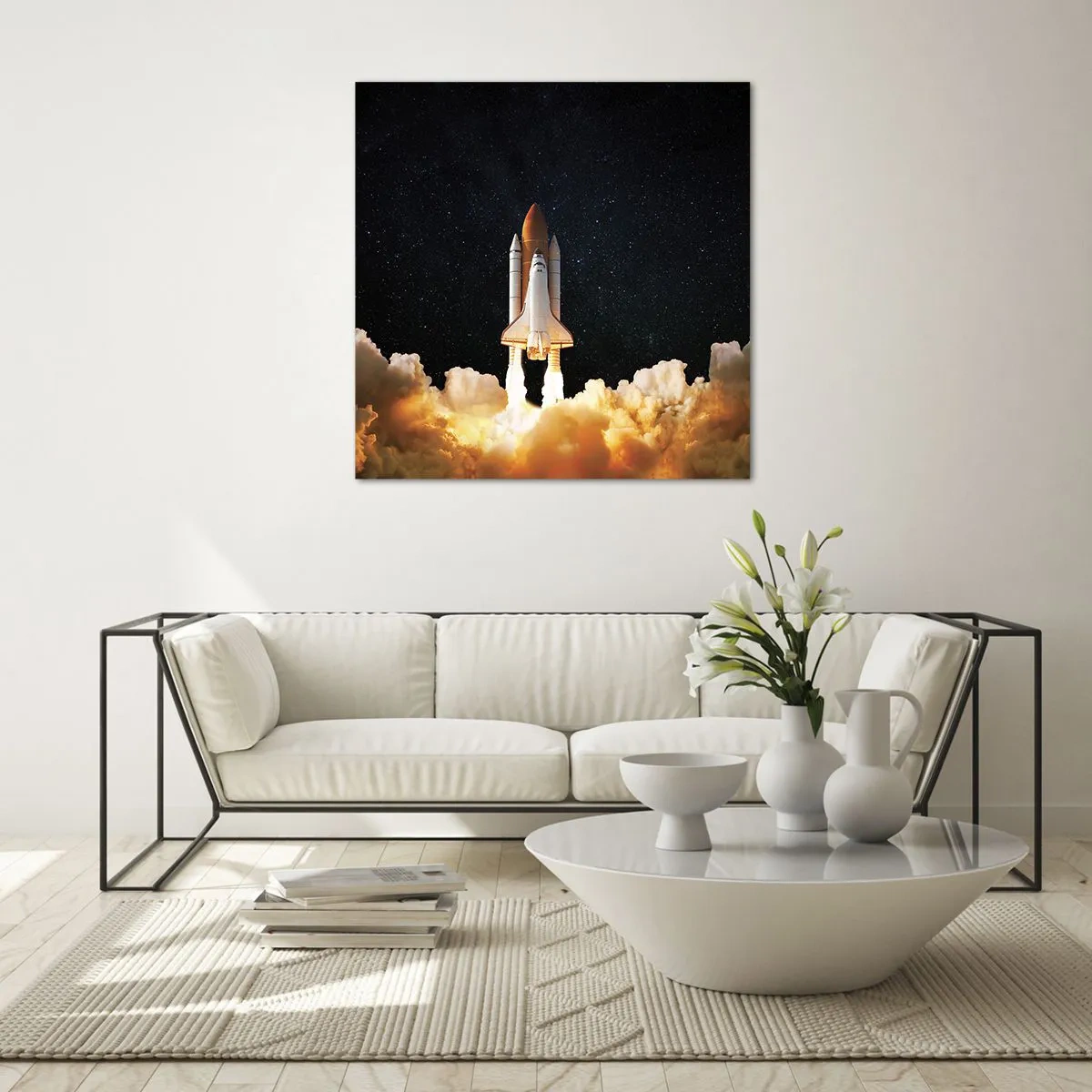 Impression sur verre - Image sur verre - Ad astra! - 50x50 cm