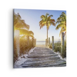 Impression sur toile - Image sur toile - Directement au paradis - 50x50 cm