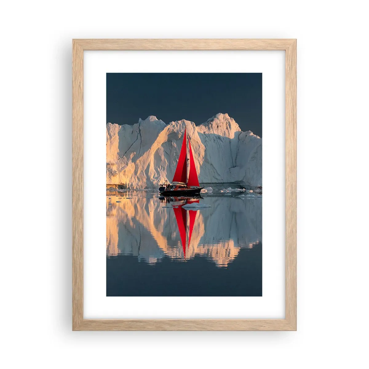 Affiche dans un chêne clair - Poster - Aux limites du monde - 30x40 cm