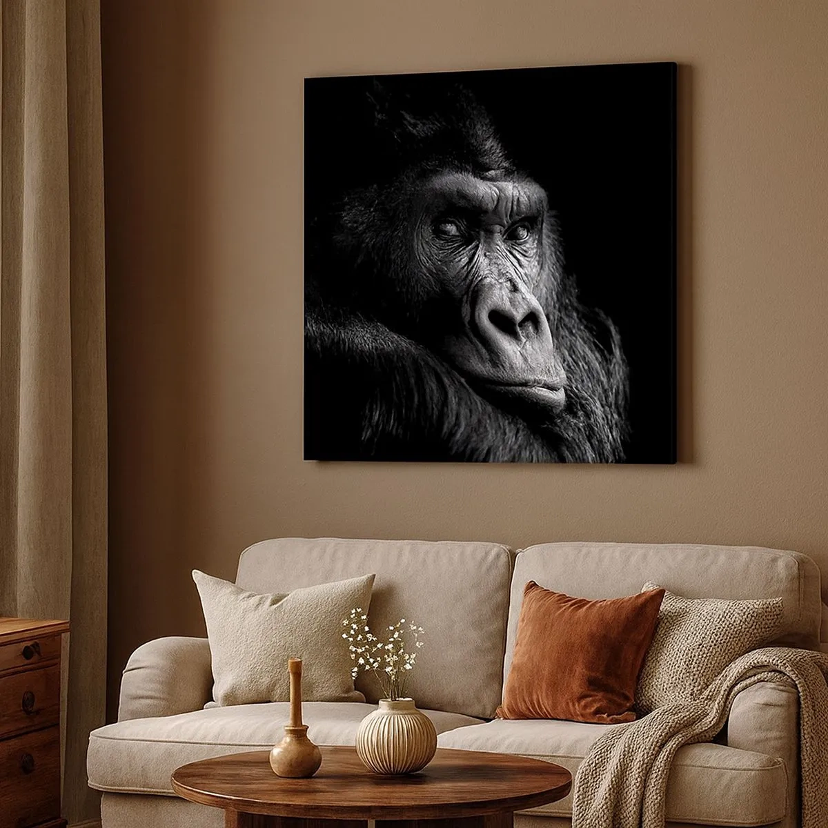 Impression sur toile - Image sur toile - Et qu'est-ce que tu regardes? - 30x30 cm