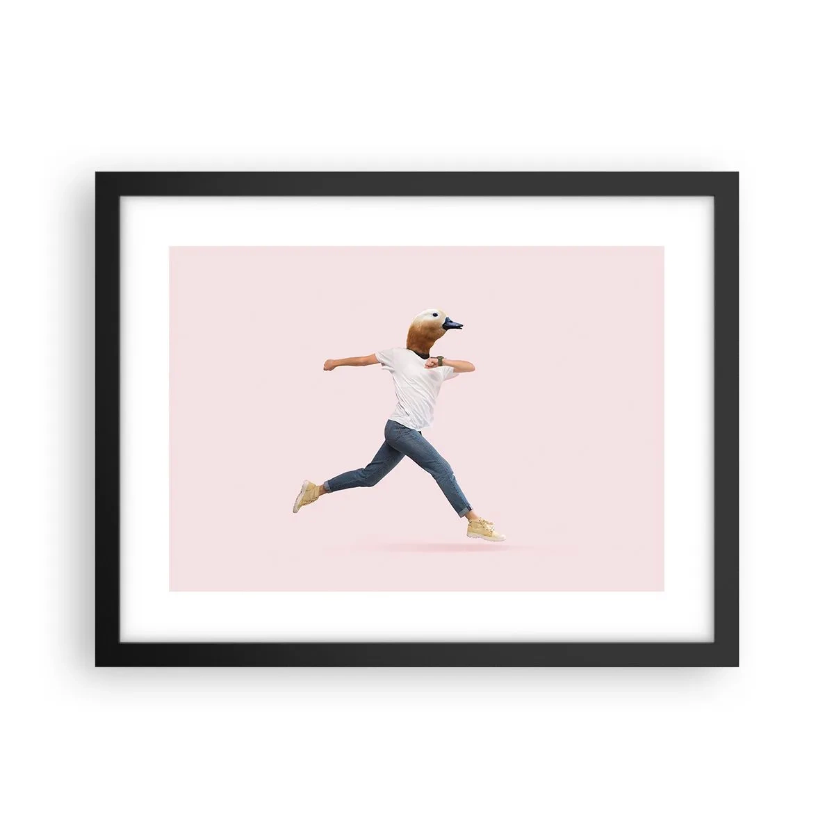 Affiche dans un cadre noir - Poster - Une pincée d'absurdité - 40x30 cm