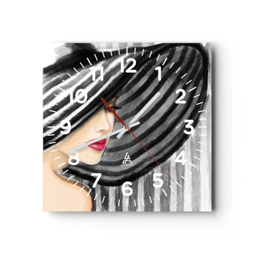 Horloge murale - Pendule murale - Où te chercher ? - 30x30 cm