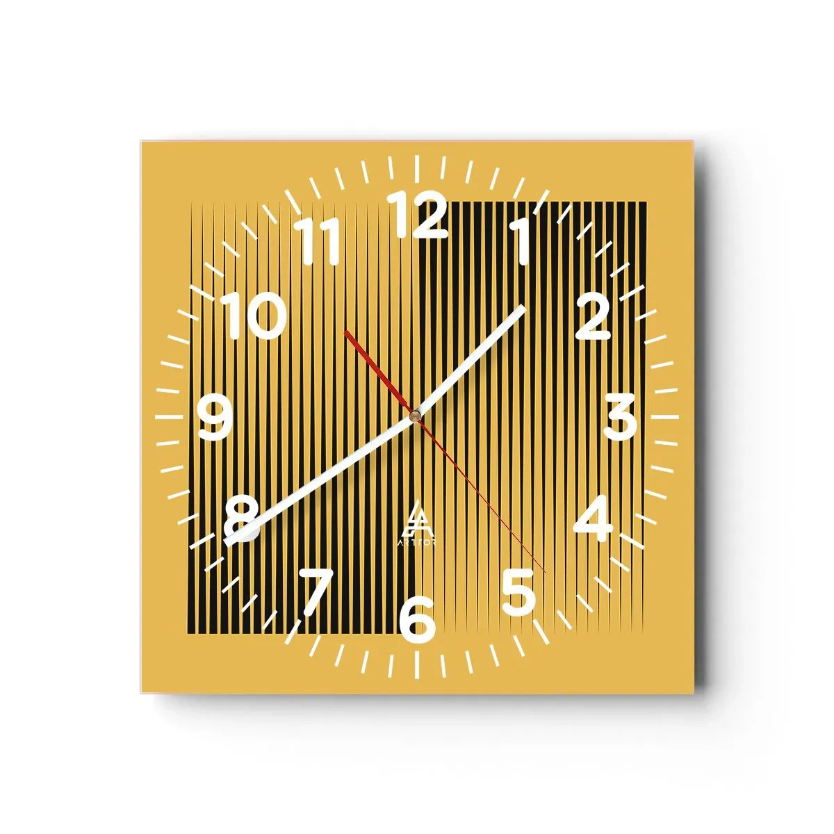 Horloge murale - Pendule murale - Cadre opposé - 40x40 cm