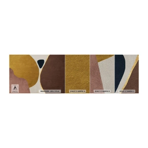 Échantillon de Papier Peint Premium Sand - L'abstraction – une place dans l'espace - Abstraction, Minimalisme, Formes - 100x30 cm