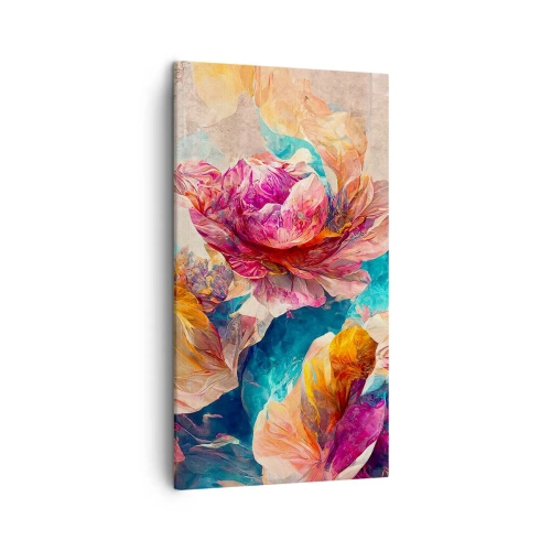 Impression sur toile - Image sur toile - Splendeur colorée du bouquet - 45x80 cm
