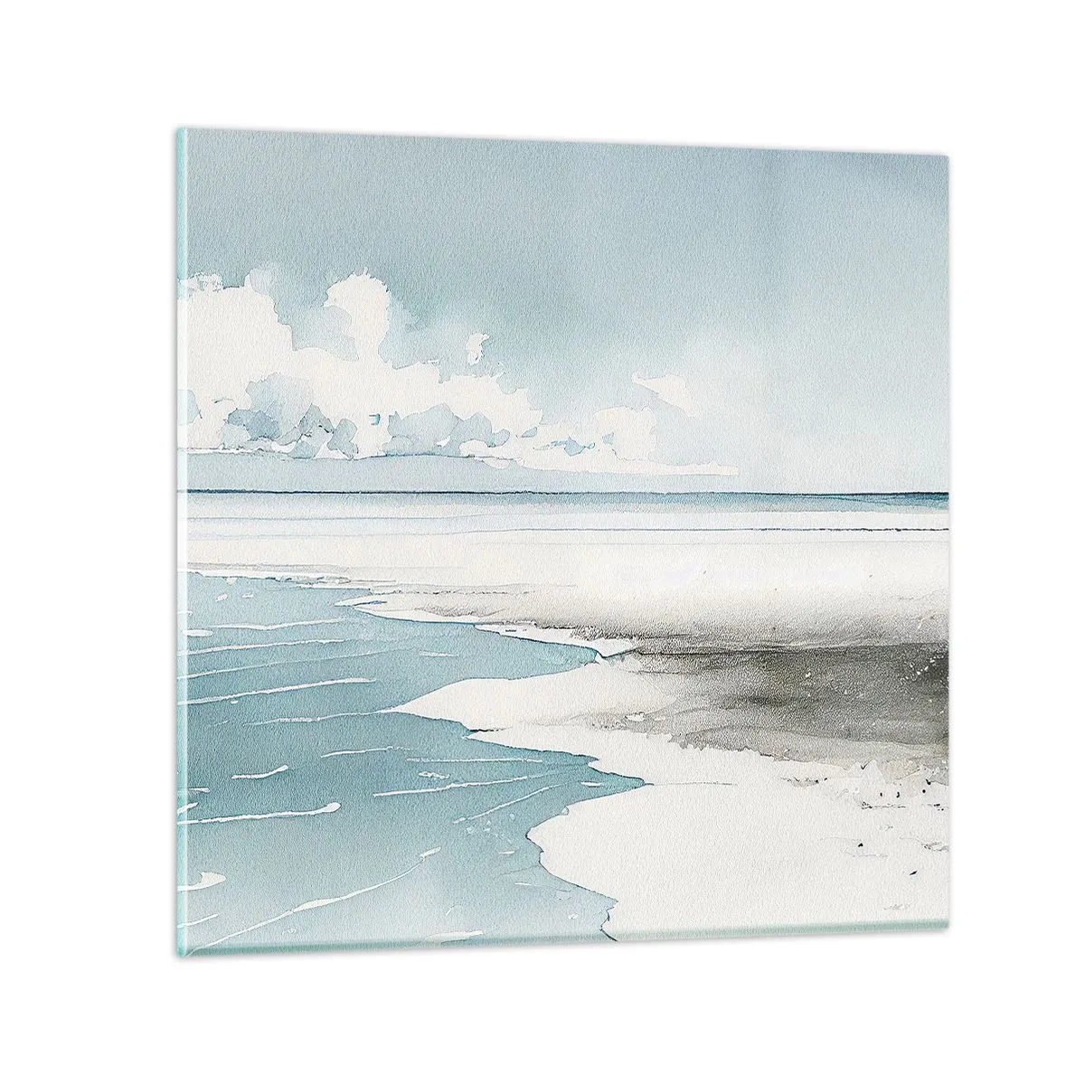 Impression sur verre - Image sur verre - Marée douce - 30x30 cm