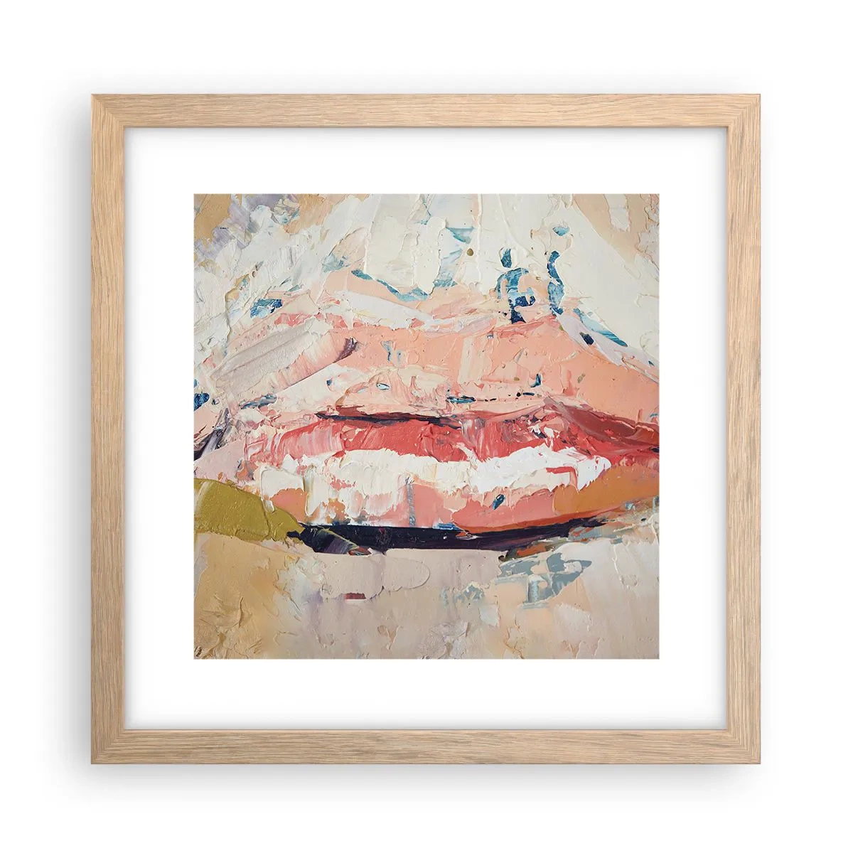 Affiche dans un chêne clair - Poster - Éveil la pensée - 30x30 cm