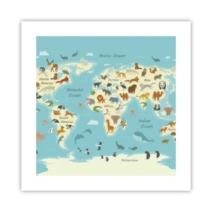 Affiche - Poster - De bons voisins - 40x40 cm