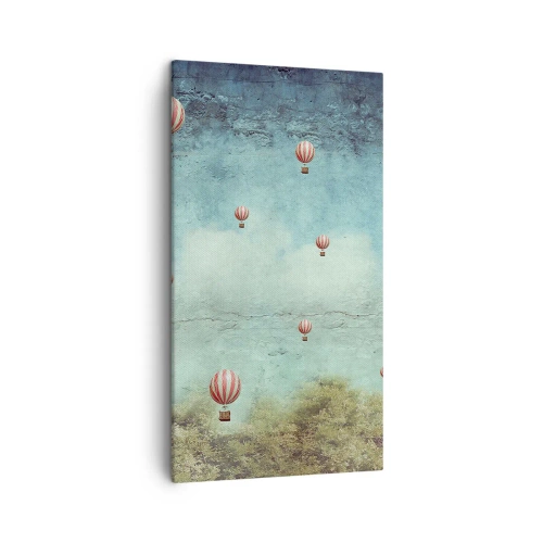 Impression sur toile - Image sur toile - Libre de l'agitation de la vie - 45x80 cm