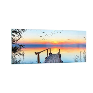 Impression sur verre - Image sur verre - Il est temps de rentrer... - 100x40 cm