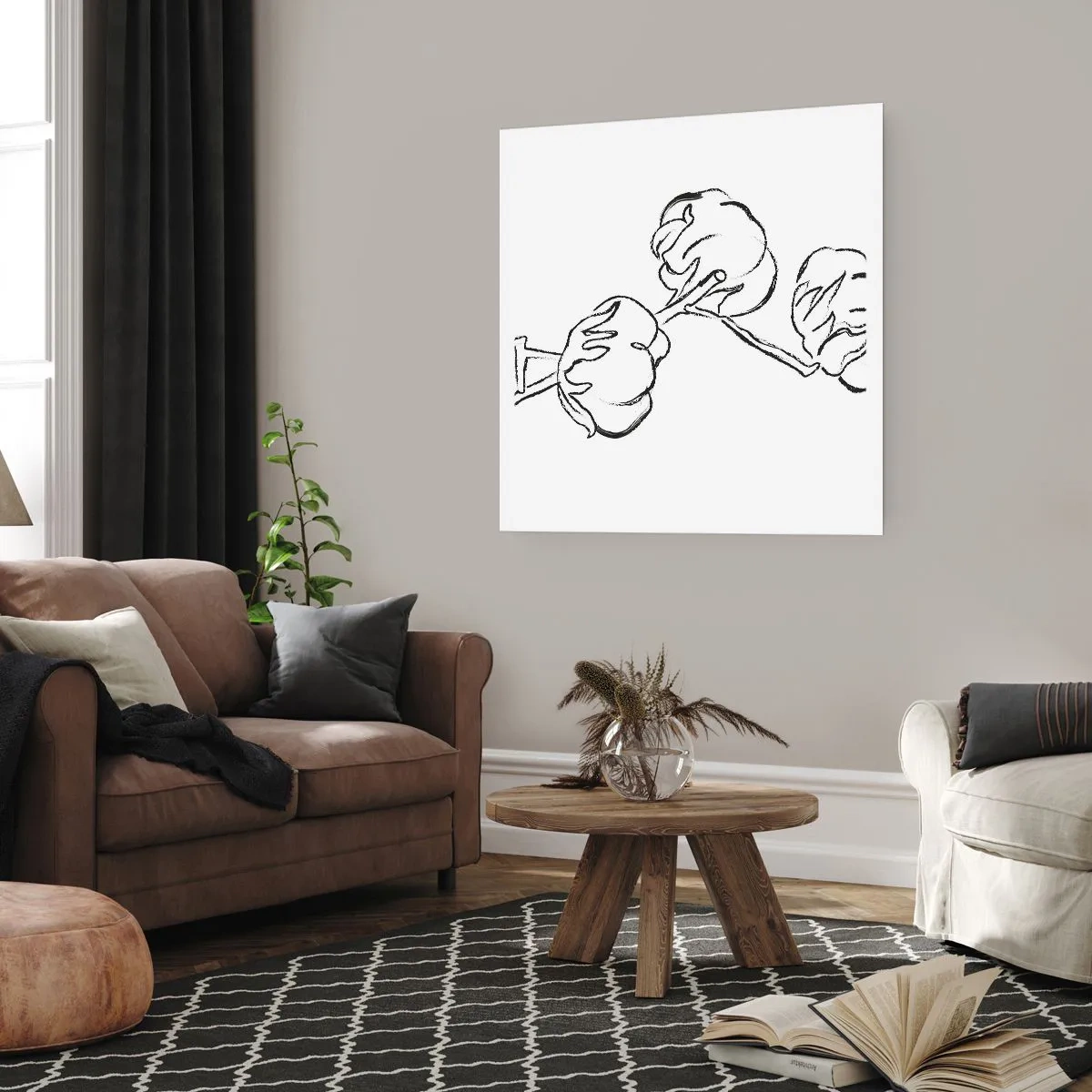 Affiche - Poster - Duvet de coton - 30x30 cm