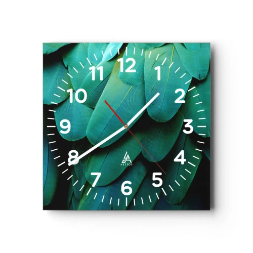 Horloge murale - Pendule murale - Perfection de la nature du perroquet - 40x40 cm